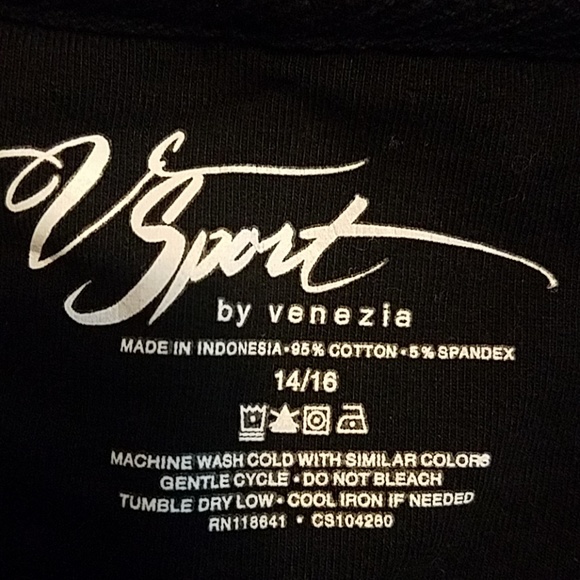 Venezia brand black hoodie size 14/16 - NEW - Picture 7 of 10